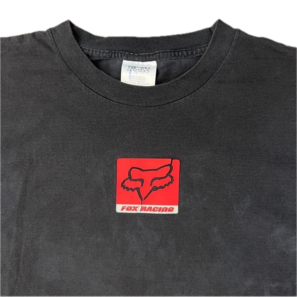 Vintage FOX RACING Double Sided Tee Shirt 🦊 🩸 - Picture 3 of 8